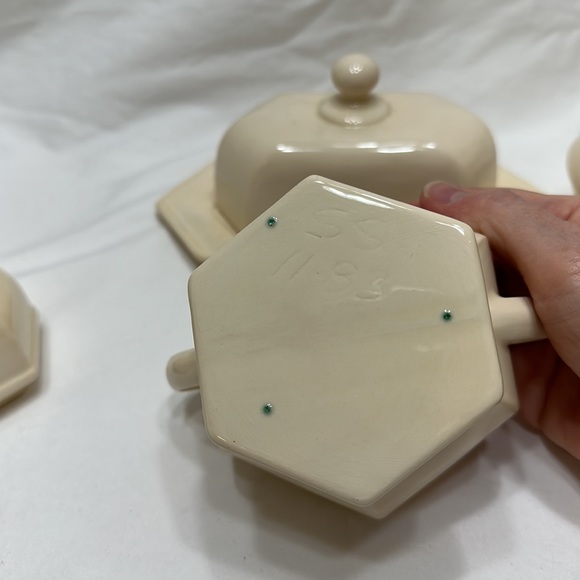 Sugar bowl, creamer & butter dish set - Picture 5 of 7